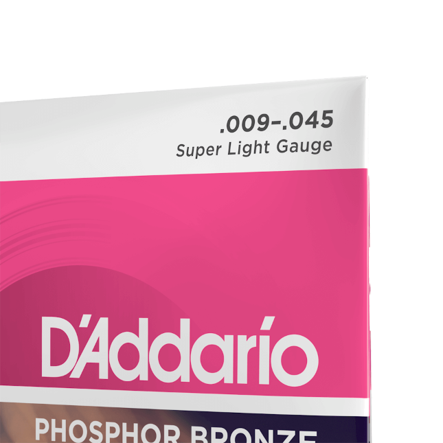 D'Addario EJ23 Super Light Phosphor Bronze Acoustic Strings