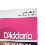 D'Addario EJ23 Super Light Phosphor Bronze Acoustic Strings