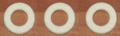 17.5mm white felt washer ( pack 3 )