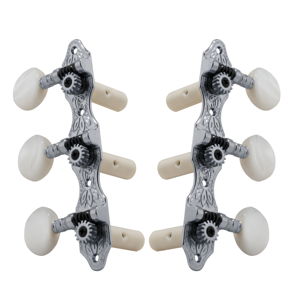 Grover Deluxe Classic 306C Classical Guitar Machine Heads - Chrome