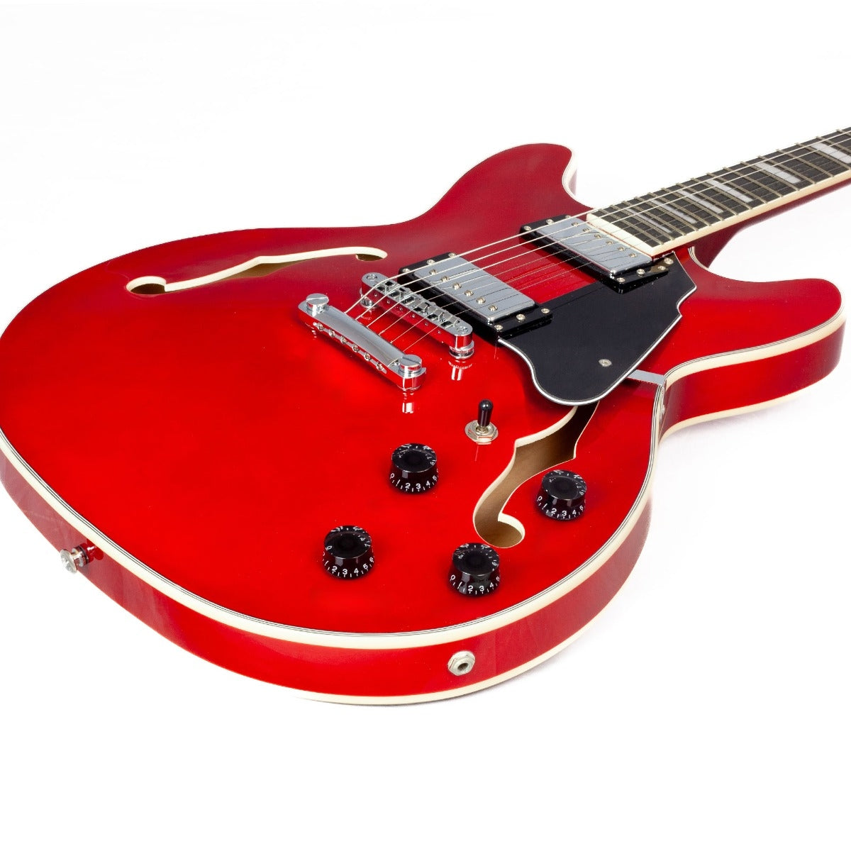 Gould GE50CHR Union Semi-Hollow Electric Guitar - Cherry Red