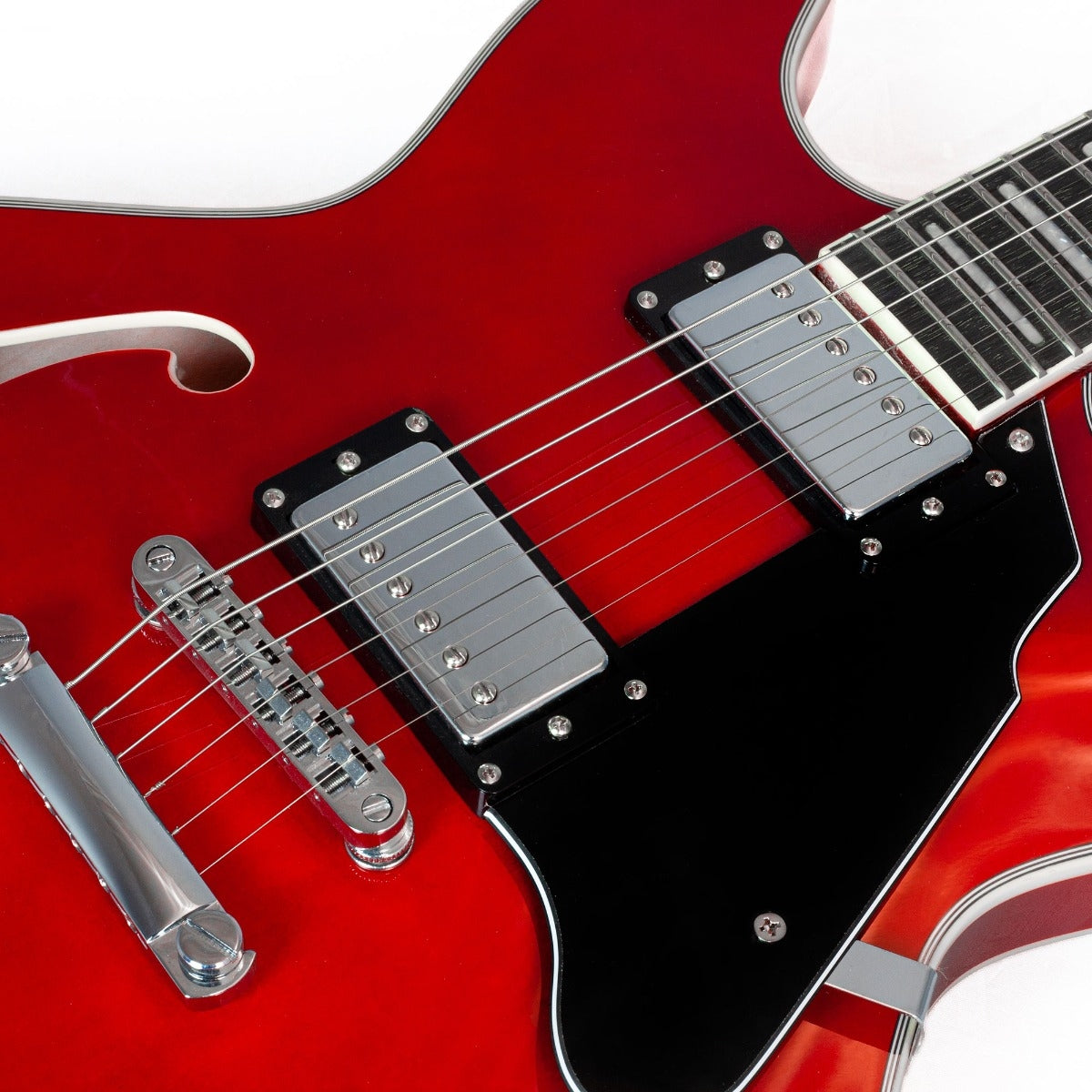 Gould GE50CHR Union Semi-Hollow Electric Guitar - Cherry Red