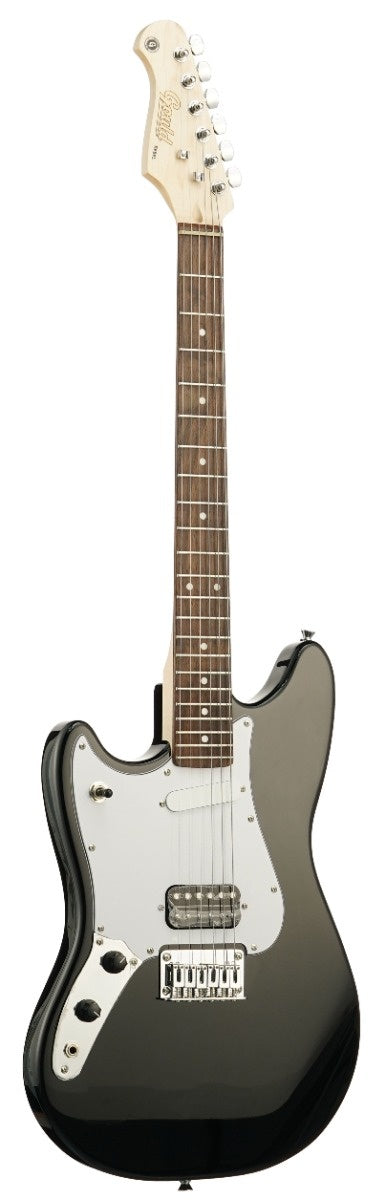 Gould GE60BLKLH Rebel Short Scale LEFT HANDED Electric Guitar - Black