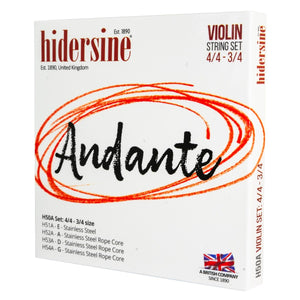 Hidersine Andante (H50A) 4/4 - 3/4 Violin String Set