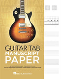 Guitar Tab Mauscript Paper - 80 Perforated Pages - Spiral-Bound