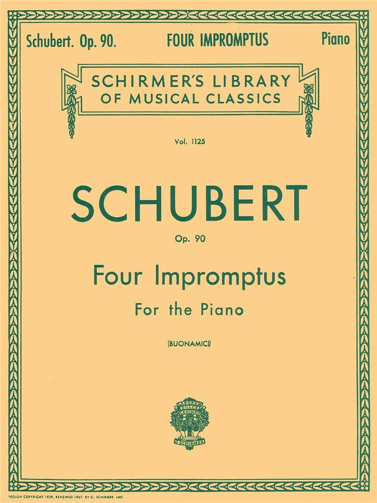 Schubert Four Impromptus  OP. 90 For Piano