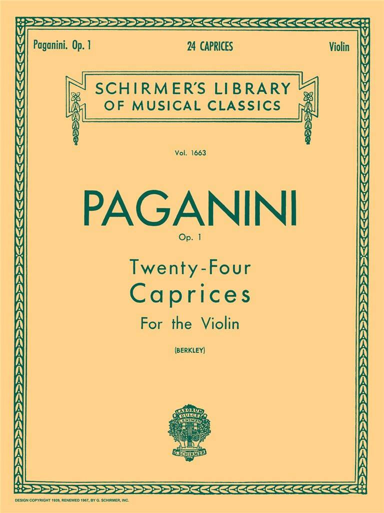 Paganini 24 Caprices for violin