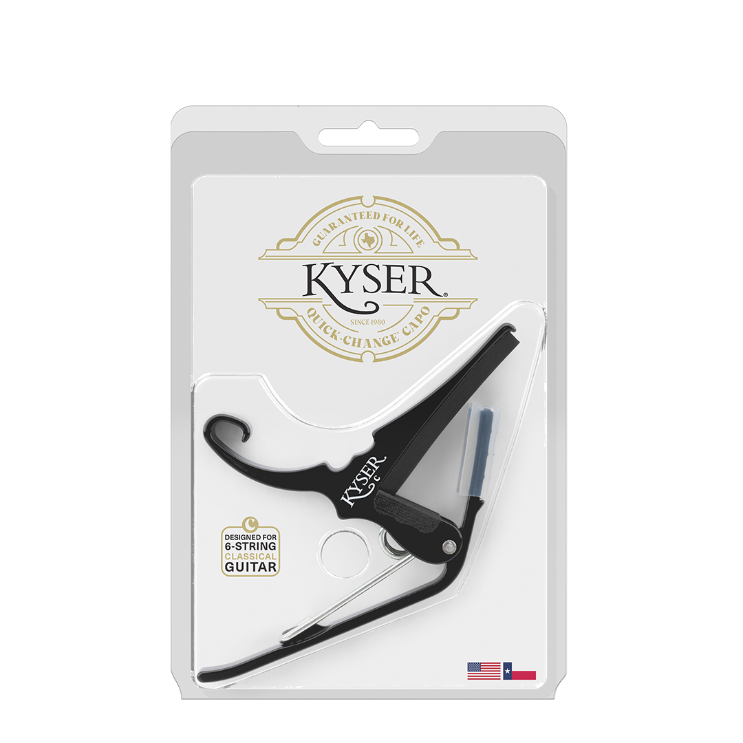 Kyser KGCBA Quick Change Classical Guitar Capo - Black
