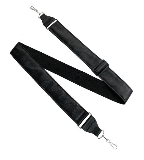 Leather faced banjo web strap