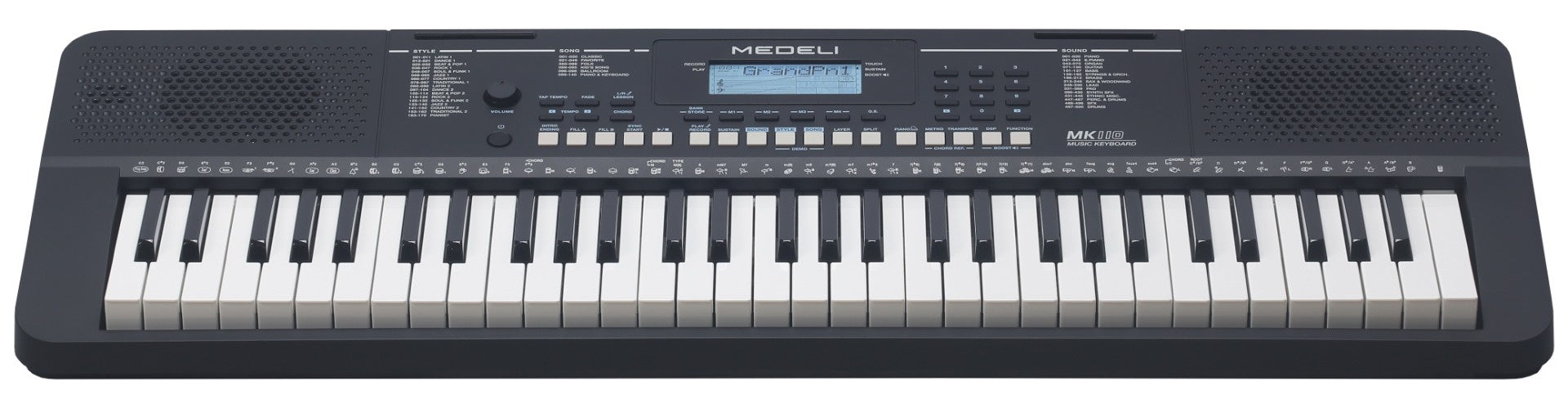 Medeli MK110BK Millenium Series 61 Key Keyboard