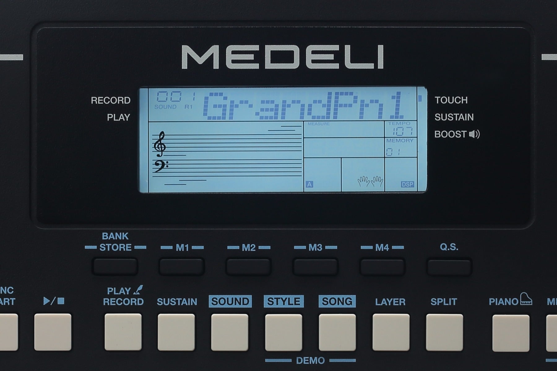 Medeli MK110BK Millenium Series 61 Key Keyboard