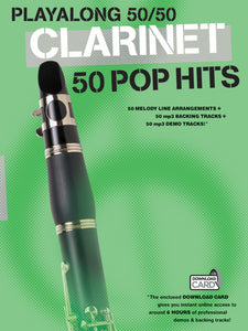 PLAYALONG 50/50: CLARINET - 50 POP HITS