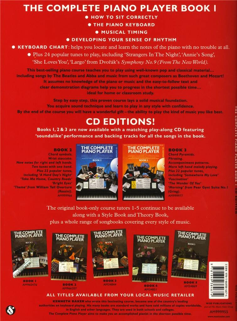 The Complete Piano Player - Book 1 With Audio Access