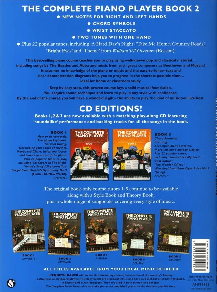 The Complete Piano Player - Book 2 With Audio Access