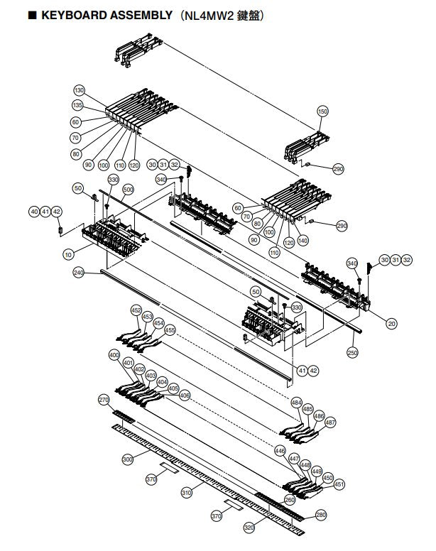 ZT476400 rubber contact for Clavinova NL4 keybed   [35]