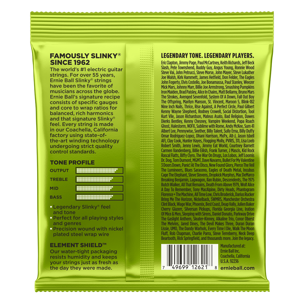 Ernie Ball Regular Slinky 7 Electric Guitar Strings 10 - 56