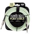 Ernie Ball Flex 20ft / 6m Glow In The Dark Straight Jack - Straight Jack Cable