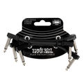 Ernie Ball 3" / 7.62cm Flex Patch Cables - Black - Pack of 3