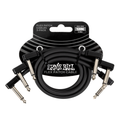 Ernie Ball 12" / 30cm Flex Patch Cables - Black - Pack of 3
