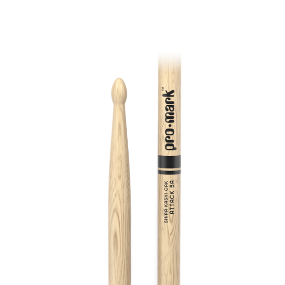 ProMark PW5AW Shira Kashi Oak 5A Attack Drumstick - Oval Wood Tip