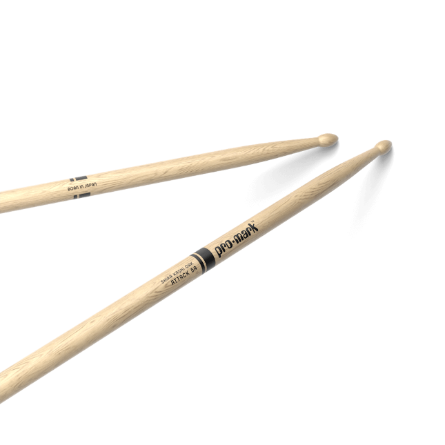 ProMark PW5AW Shira Kashi Oak 5A Attack Drumstick - Oval Wood Tip