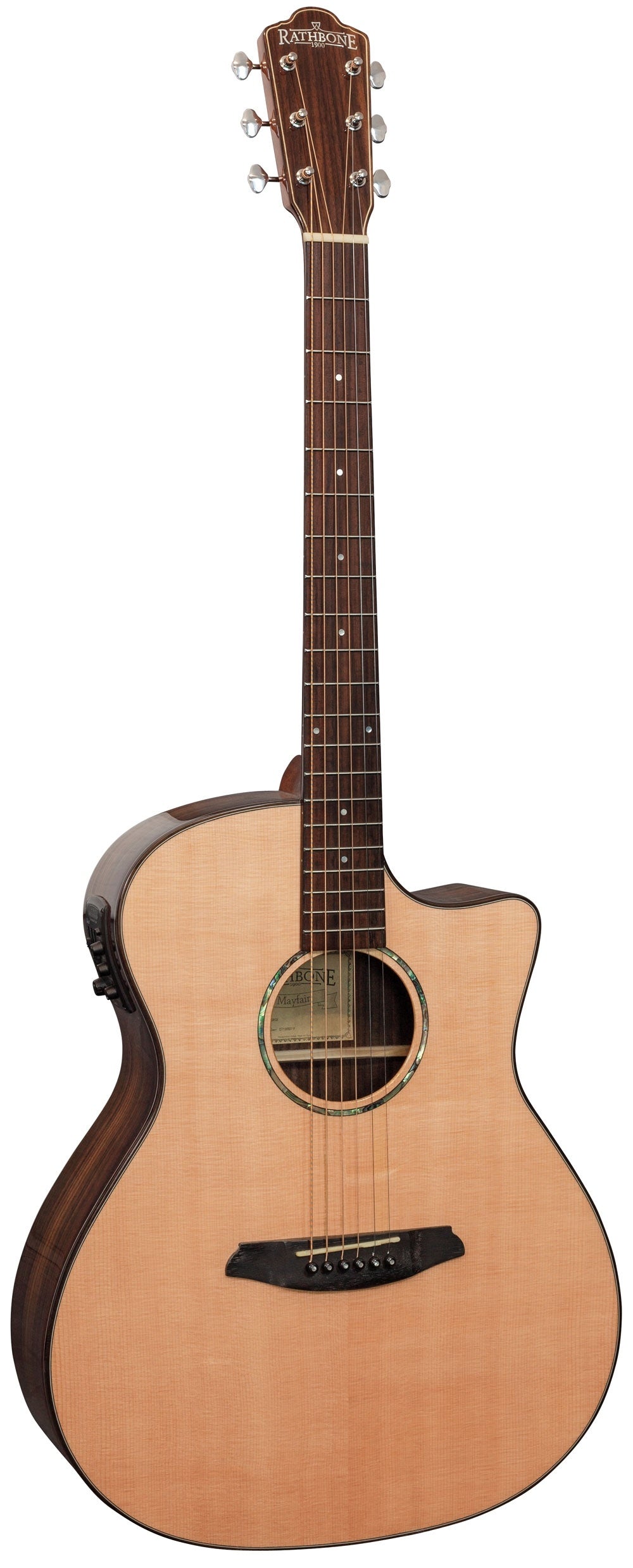 Rathbone R3SRCE Solid Sitka Spruce Top Grand Auditorium Electro Acoustic Guitar