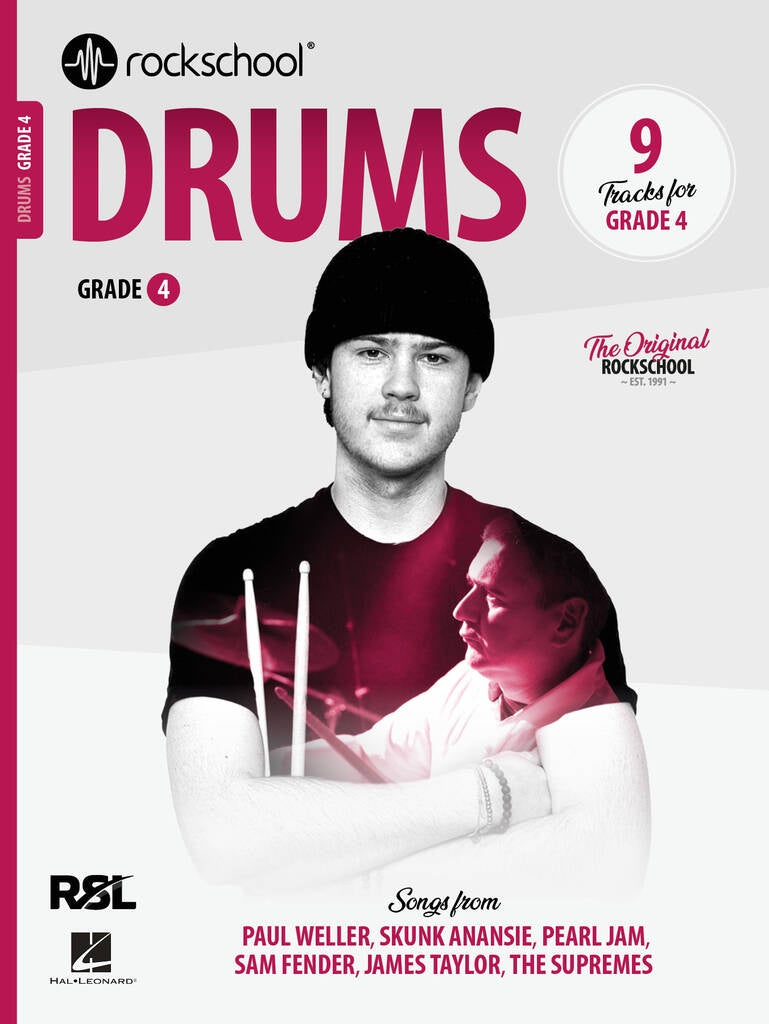 RSL Rockschool Drums From 2024 - Grade 4