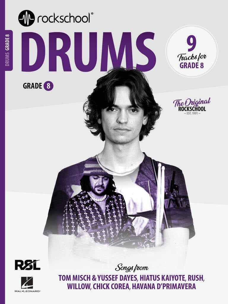 RSL Rockschool Drums From 2024 - Grade 8