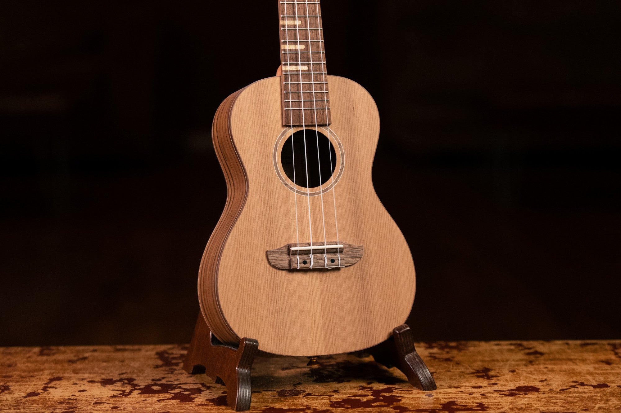 Ortega Timber Series Solid Cedar Top Concert Ukulele + Gig Bag