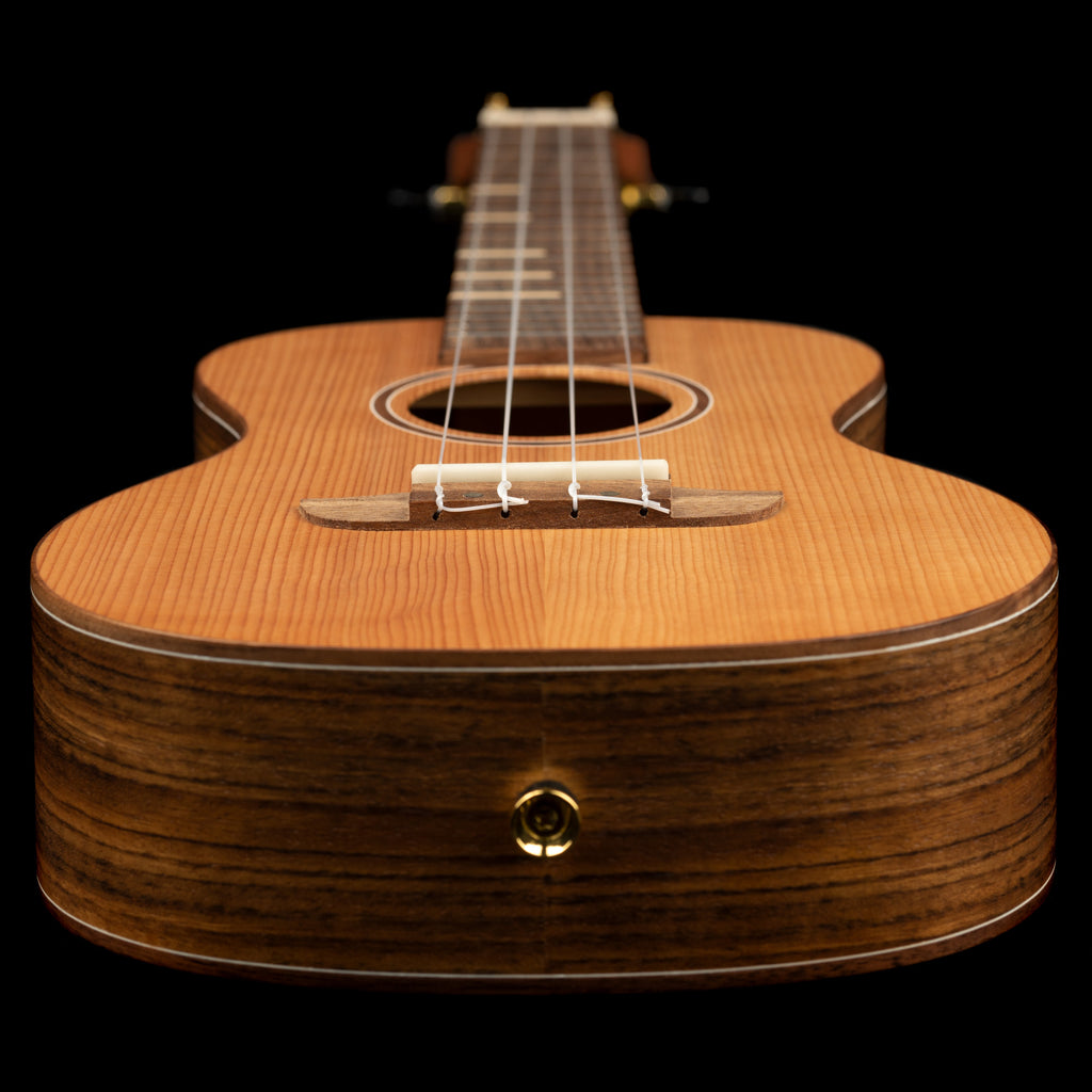 Ortega Timber Series Solid Cedar Top Concert Ukulele + Gig Bag