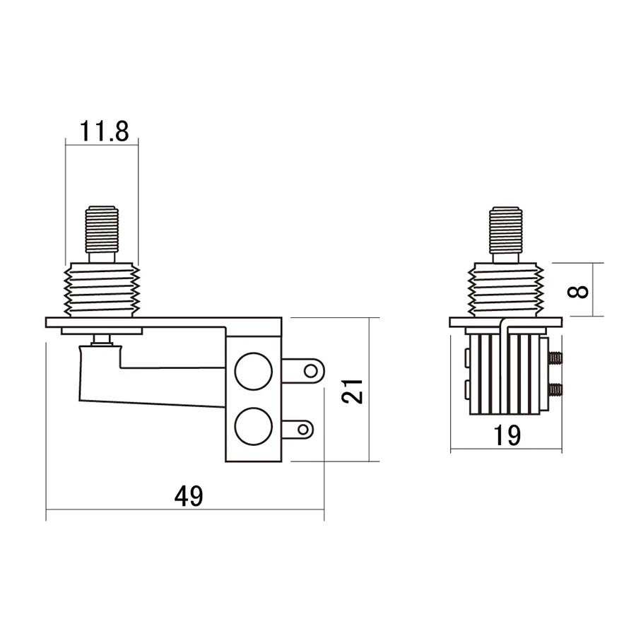 Japanese Made Angled 3 Way Toggle Switch