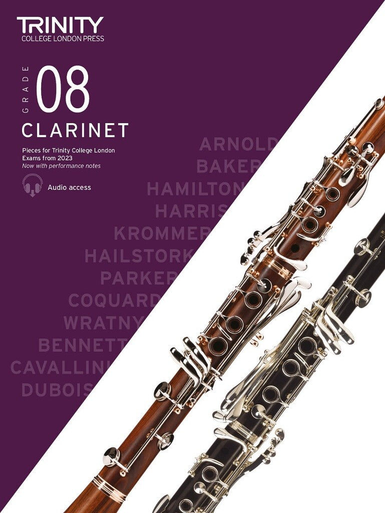 Trinity Clarinet Exam Pieces From 2023  - Grade 8