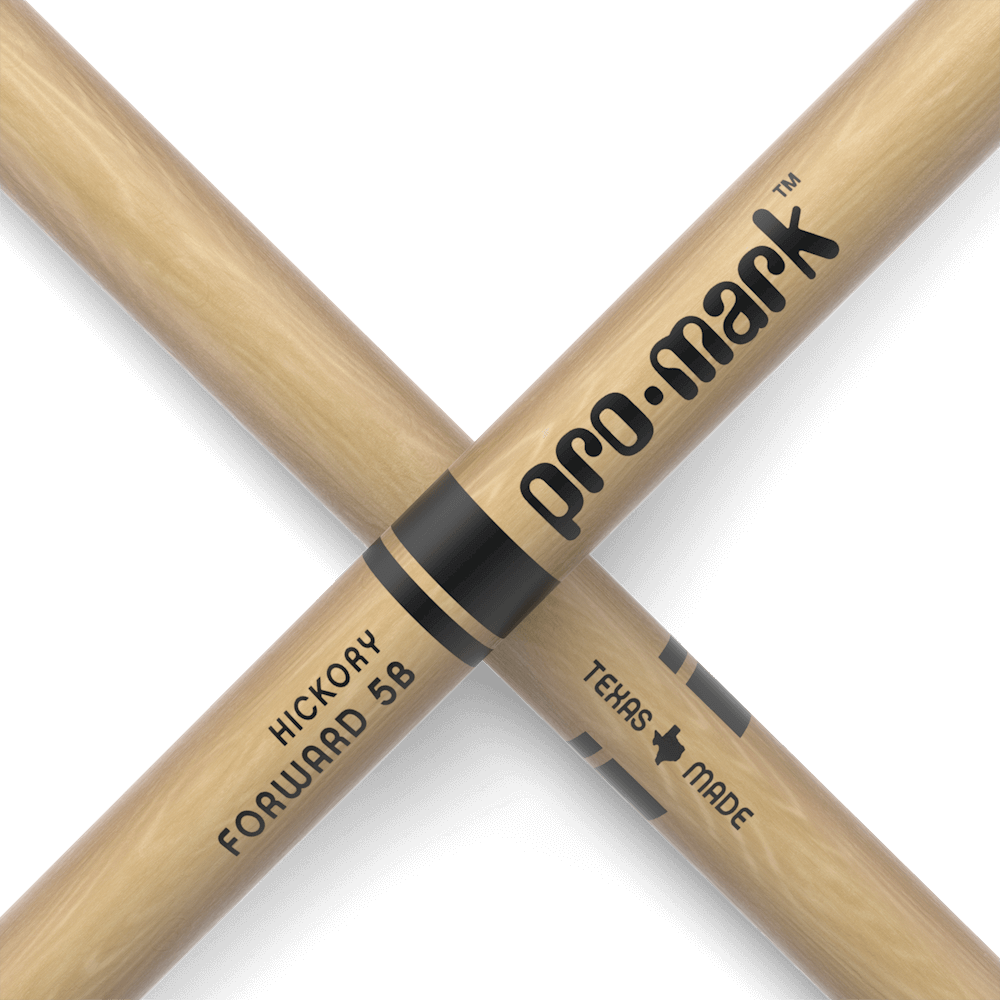 ProMark TX5BW Classic Forward 5B Hickory Drumsticks - Oval Wood Tip