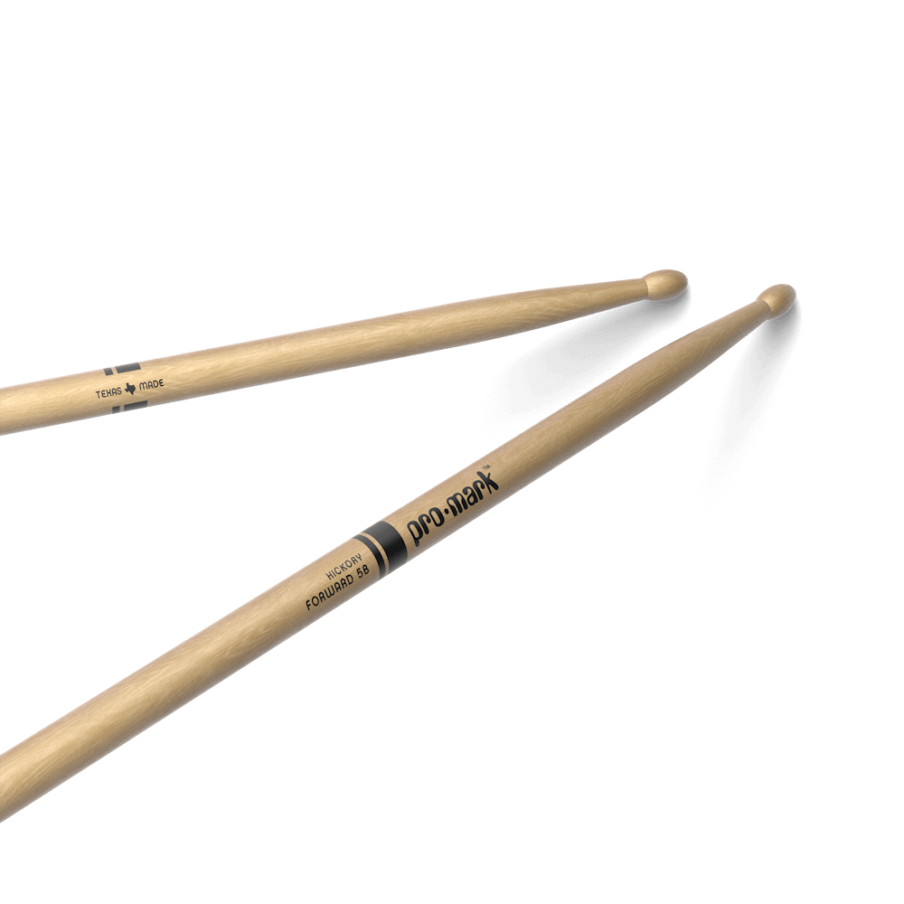 ProMark TX5BW Classic Forward 5B Hickory Drumsticks - Oval Wood Tip