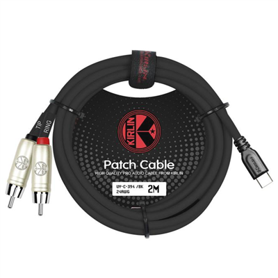 Kirlin 2m USB-C Plug - 2x RCA Plugs