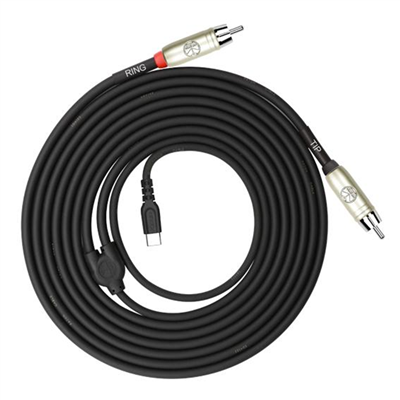 Kirlin 2m USB-C Plug - 2x RCA Plugs