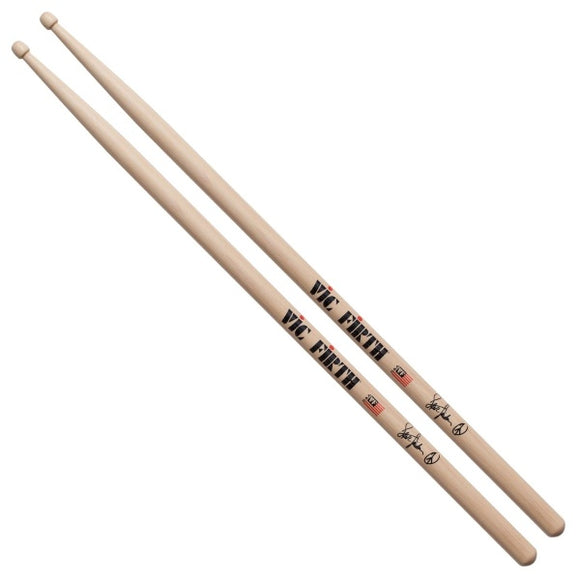 Vic Firth (SJOR) Steve Jordan Signature Wooden Tip Drumsticks  - Hickory