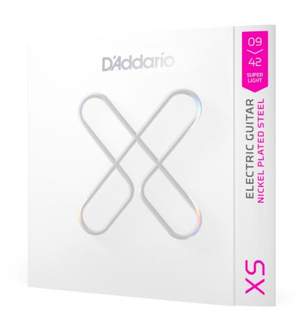 D'Addario XS Coated Super Light Nickel Plated Steel Electric Guitar Strings