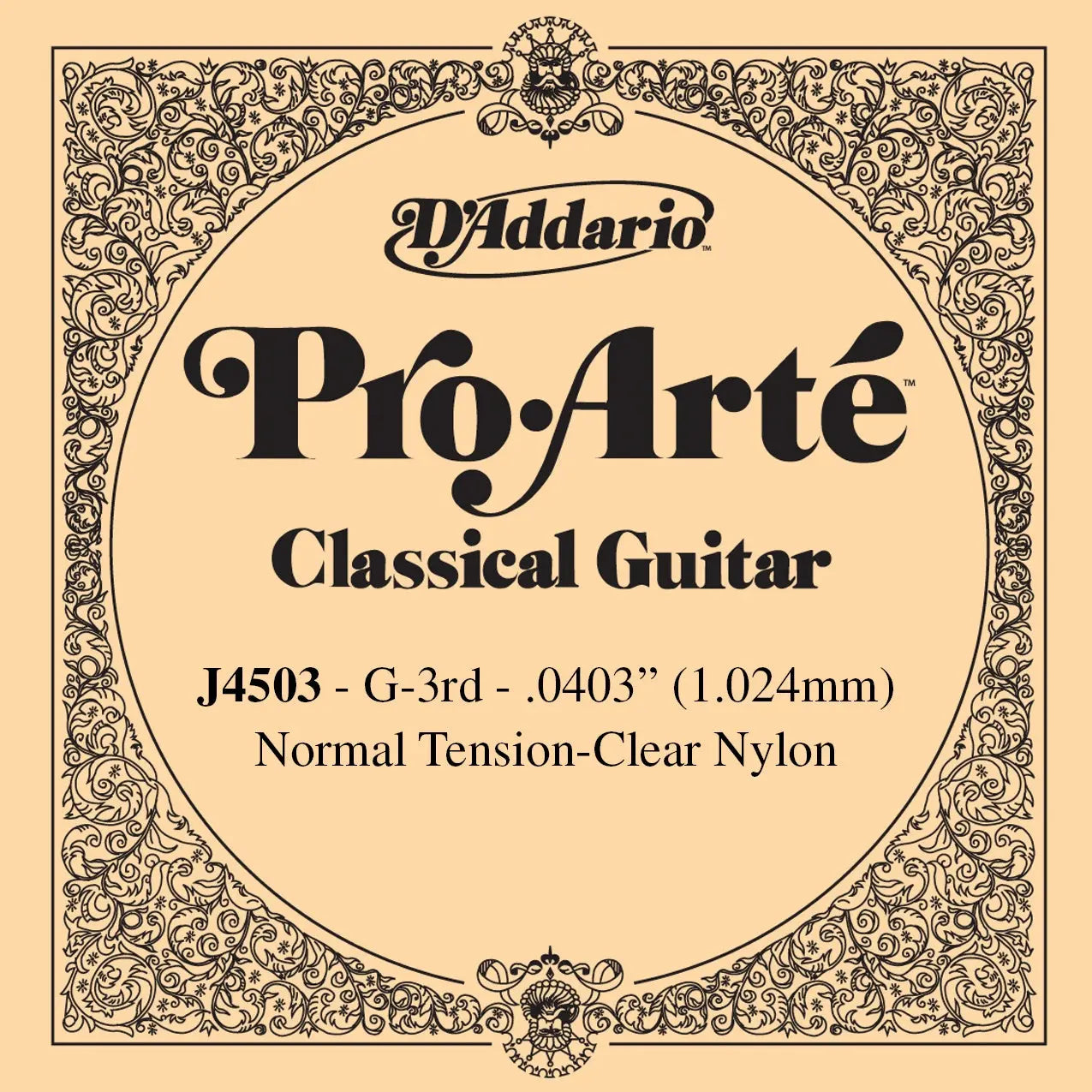 D'Addario Pro Arte G / 3rd - Normal Tension