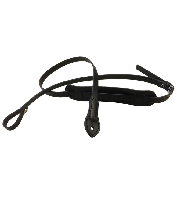 LG Black Leather Mandolin / Ukulele Strap