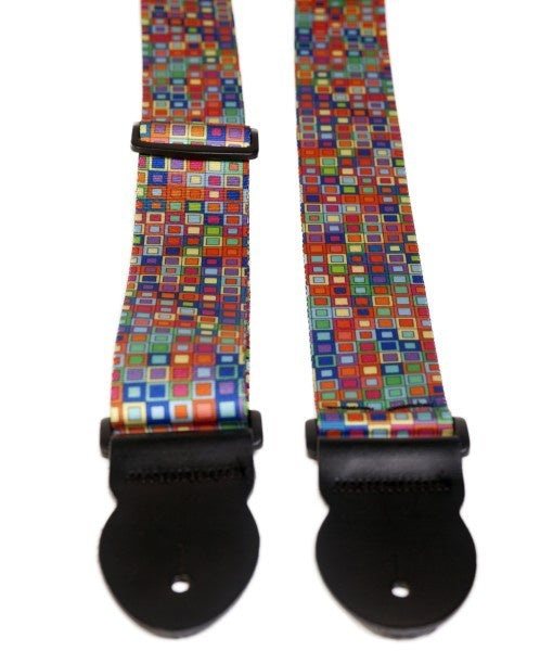 LG Squares 2" Webbed Guitar Strap *D