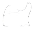 Fender 3 Ply White Telecaster Pickguard - 8 Hole