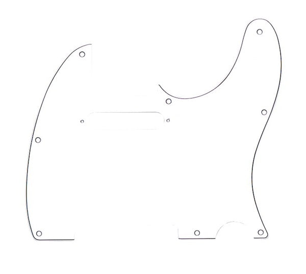 Fender 3 Ply White Telecaster Pickguard - 8 Hole