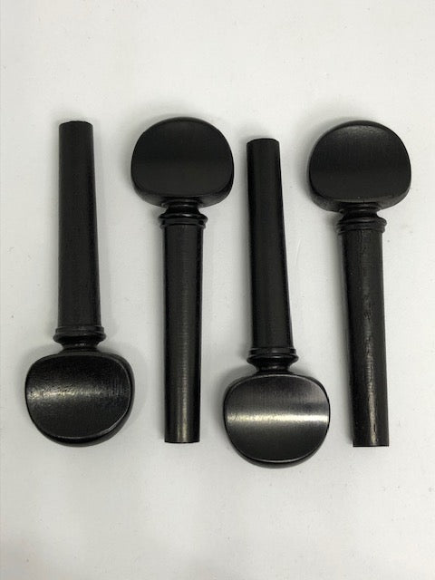 4/4 Ebony Violin Pegs - Pack of 4