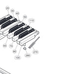 V2211300  VU237500  WJ027800 VAY41300 Rubber buffer for VU101 series Clavinova key [14]
