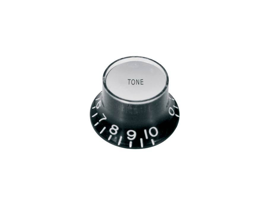 Boston KB-130-T Black SG Bell Style Tone Control Knob - Metric