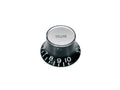 Boston KB-130-V Black SG Bell Style Volume Control Knob - Metric