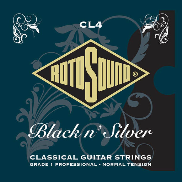 Rotosound (CL4) Black n' Silver Classical Guitar strings - Normal Tension