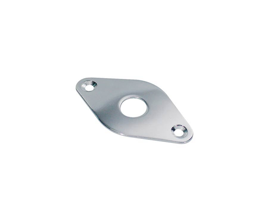 Diamond Shape Contoured Metal Jack Plate - Chrome