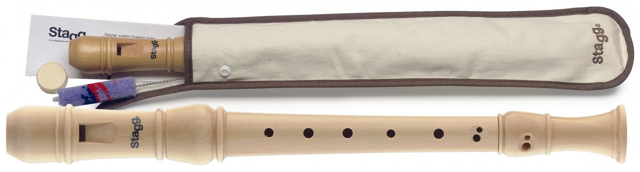 Stagg REC3-BAR/WD Maple Wooden Soprano / Descant Recorder